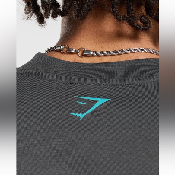 Gymshark Lifting Department Graffiti T-Shirt M Gray - Picture 6 of 8